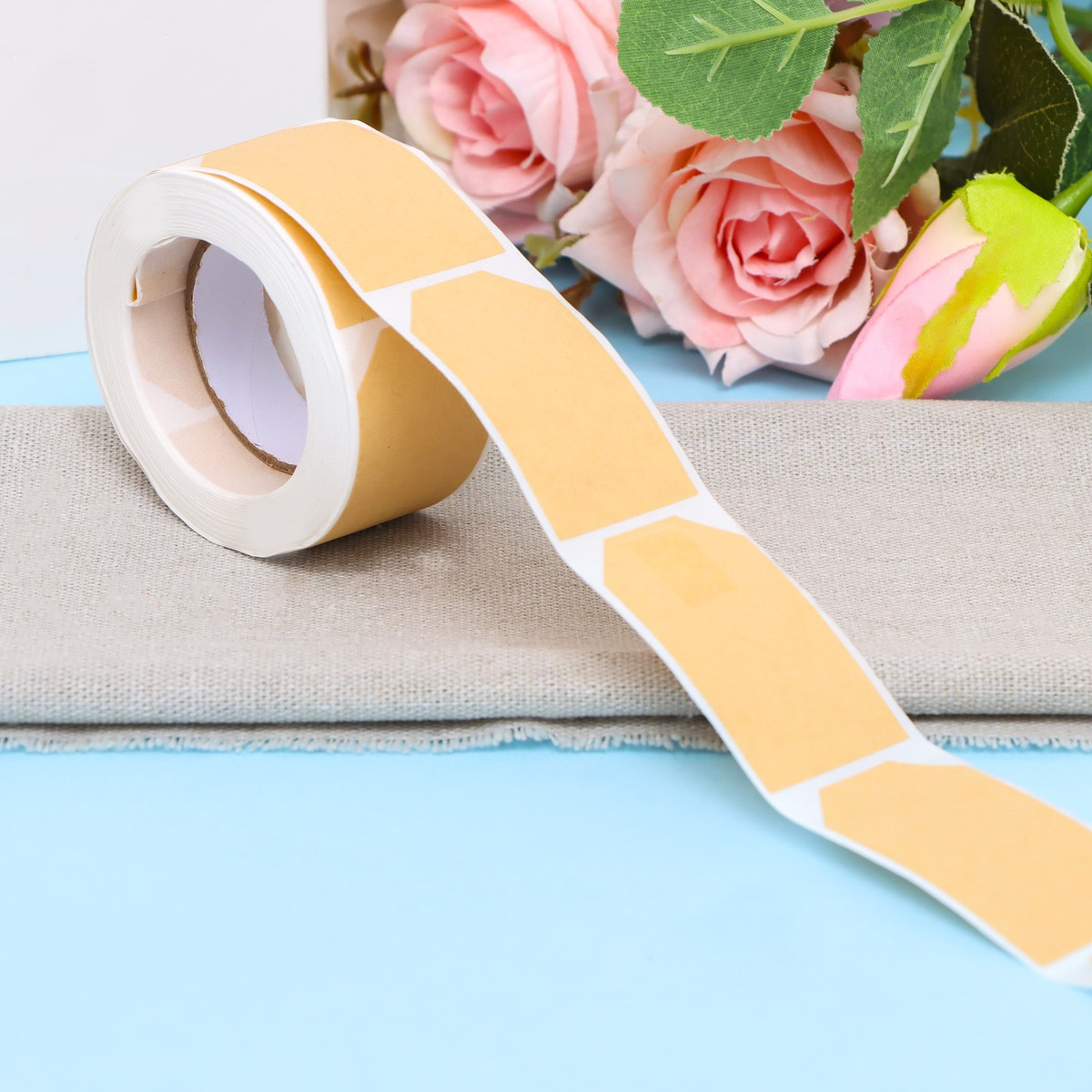 

Наклейки крафт в рулоне, Бежевый