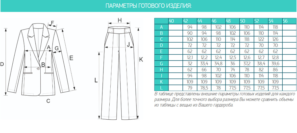Костюм женский (жакет+брюки) Gipnoz, размер 44, цвет синий 05868048 - фото 5