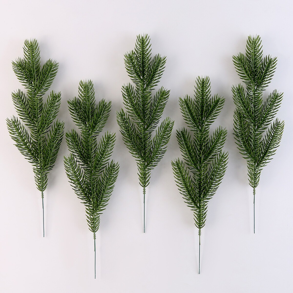

Литая веточка, зеленая, 33 × 10 см, набор 5 шт., Зеленый