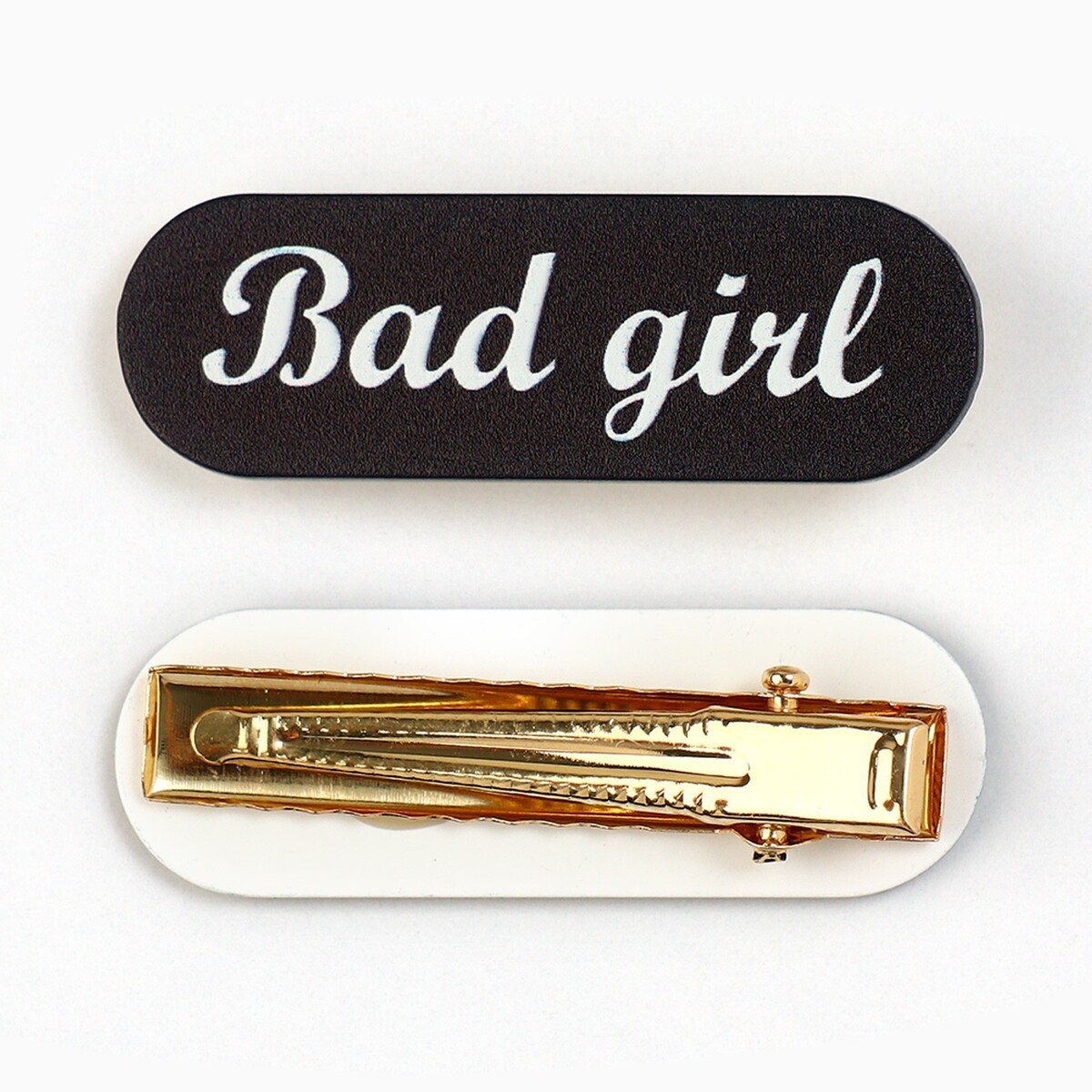 Заколка для волос bad girl, 4.5 х 1.5 см карандаш для бровей tik tok girl автоматический коричневый yb61634ttg