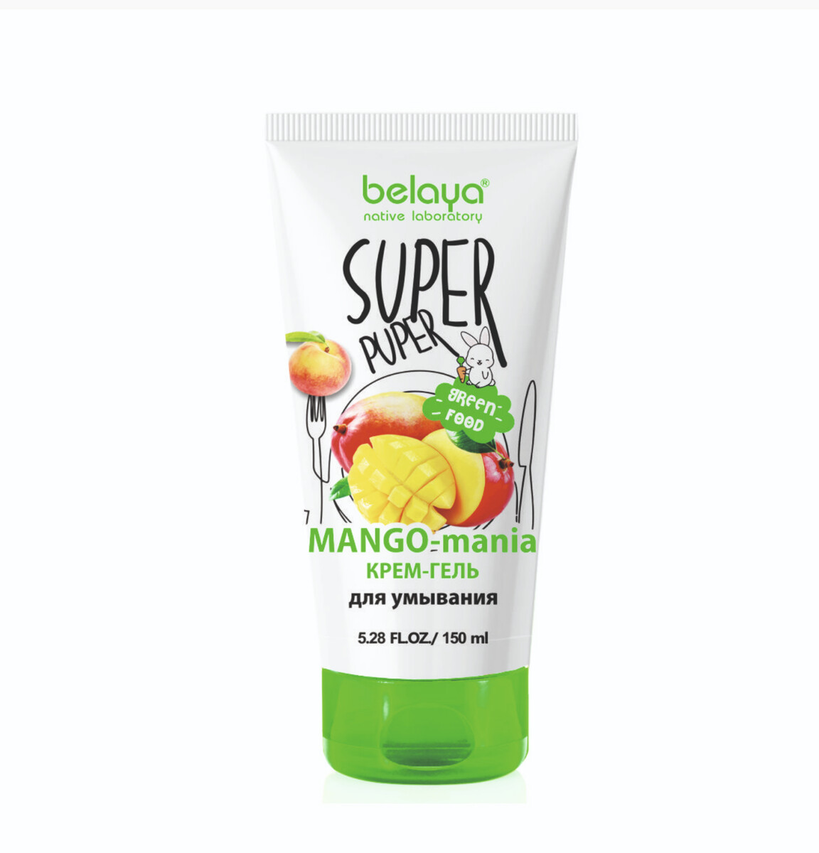 Super puper крем-гель для умывания (mango-mania) 150мл очищающий гель для умывания против прыщей с нимом 150мл