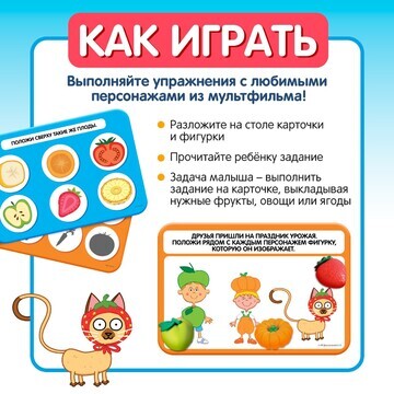 Набор фигурок с развивающими карточками