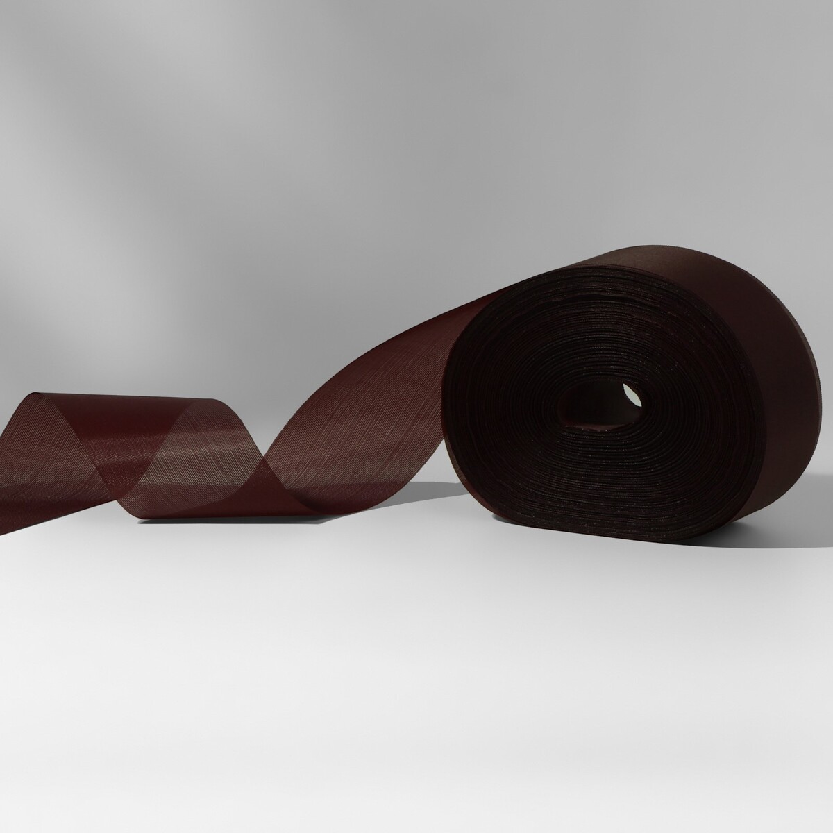 Лента капроновая, 50 мм, 100 ± 5 м, цвет темно-коричневый лента декоративная капроновая 25 мм 9 ± 0 5 м бордовый 048