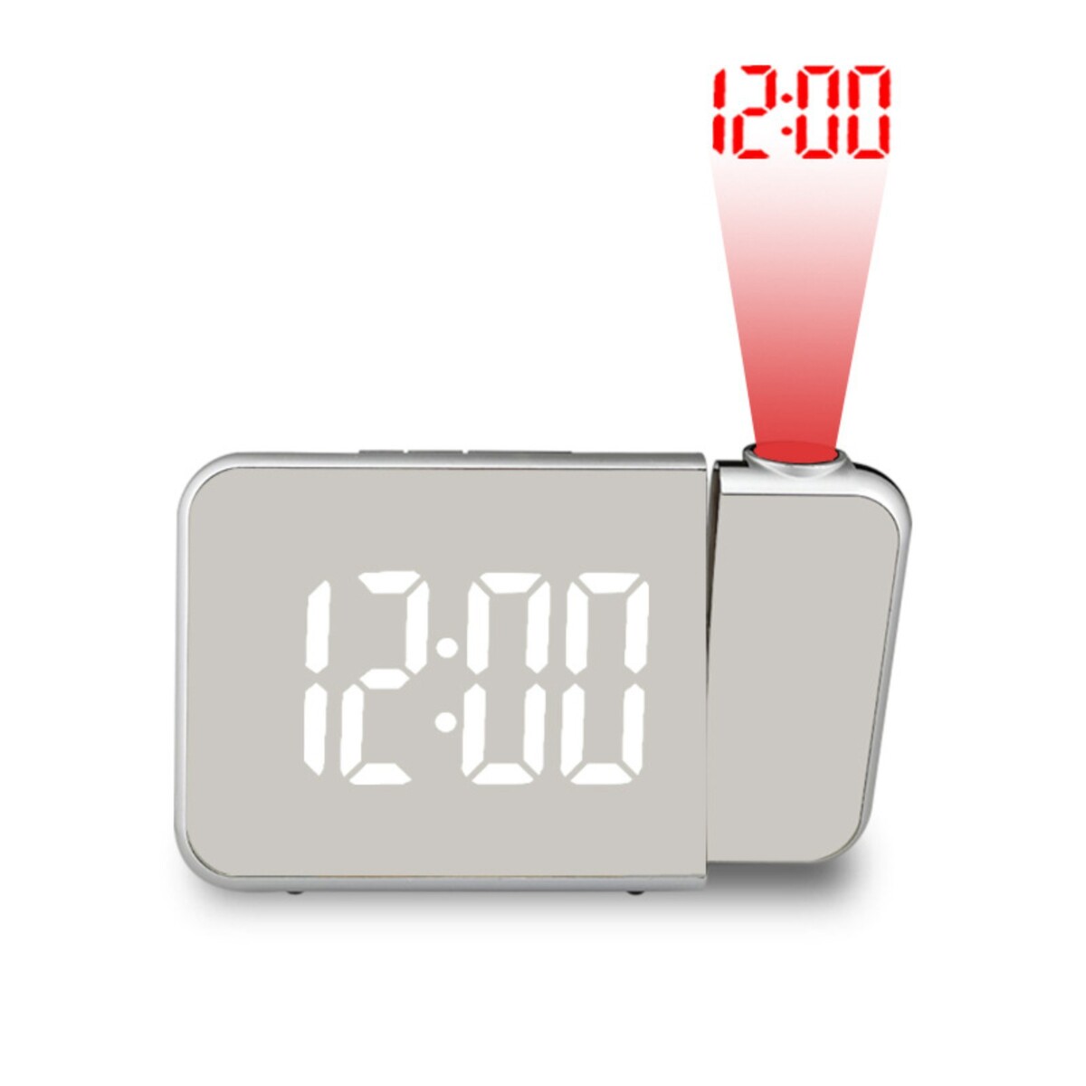 Часы - будильник электронные настольные с проекцией на потолок, календарем, 2ааа, usb часы лампа настольные с будильником календарем таймером сна 10 5 х 18 3 см usb