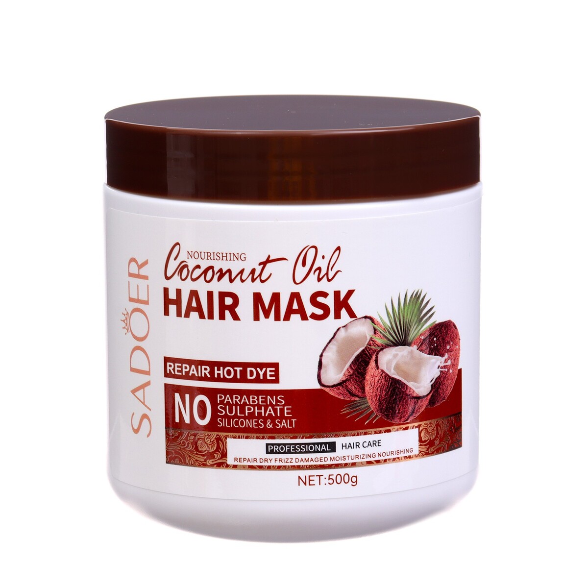 Маска для волос, кокосовое масло, 500 гр alv маска для питания и восстановления здоровой структуры волос 8 х 5 мл