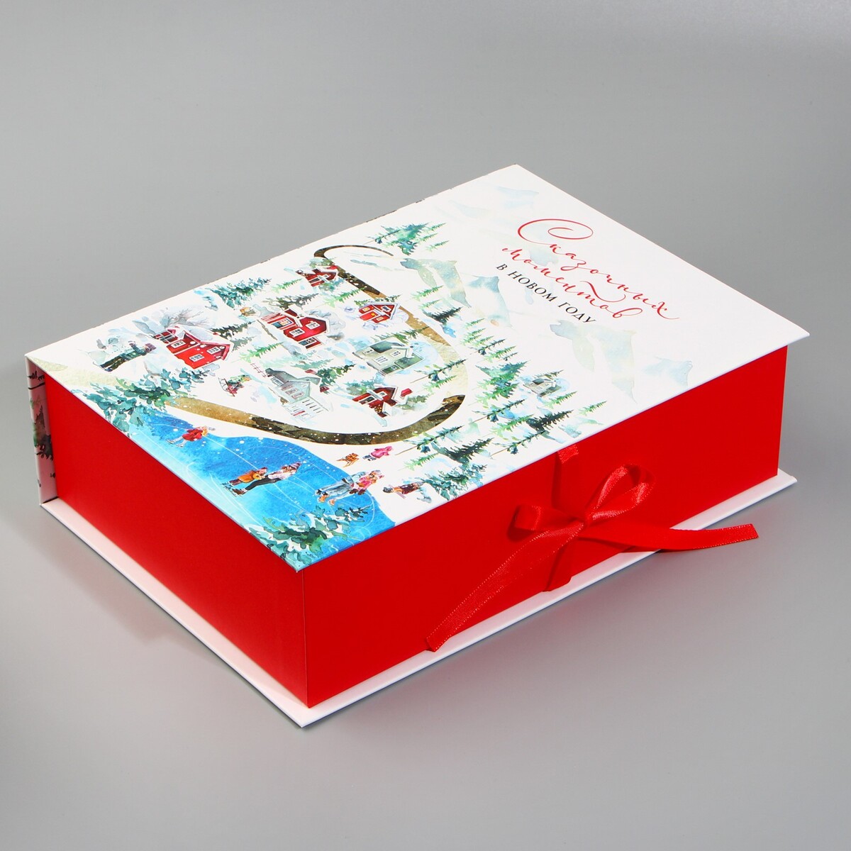 

Коробка‒книга, Белый;голубой;красный