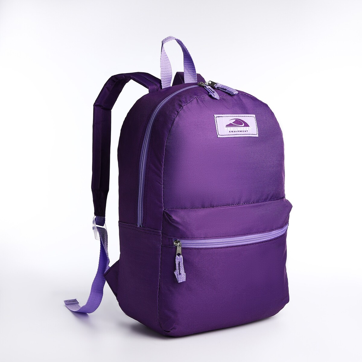Рюкзак на молнии, наружный карман, цвет фиолетовый сменный блок для швабры микрофибра лапша эластичный карман фиолетовый умничка kd r10