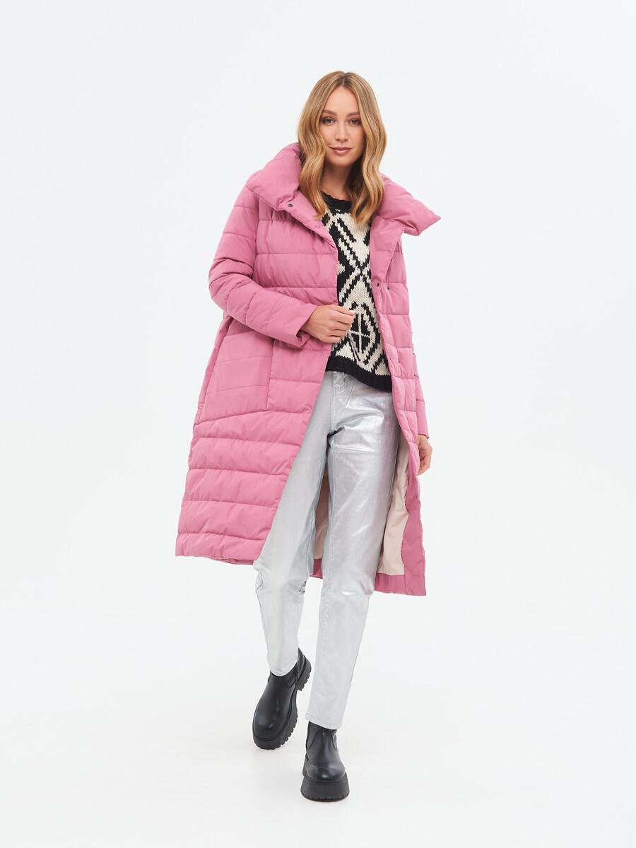 Пальто LAB FASHION, размер 42, цвет розовый 06024782 - фото 4