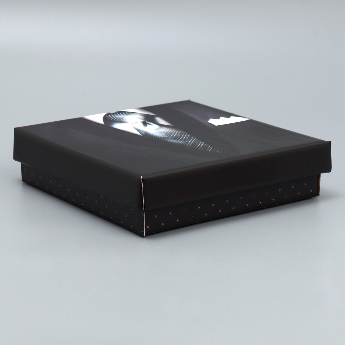 

Коробка подарочная складная, упаковка,, Черный;белый