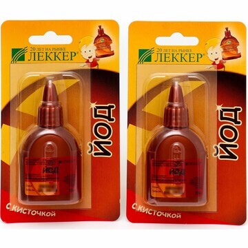 Йод lekker, 20 мл. 5% * 2 шт.