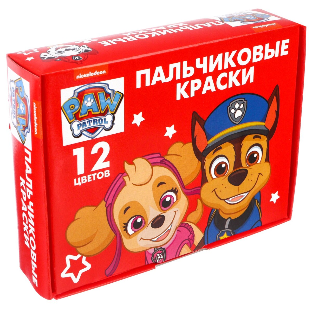 

Краски пальчиковые 12 цветов по 20 мл, Микс