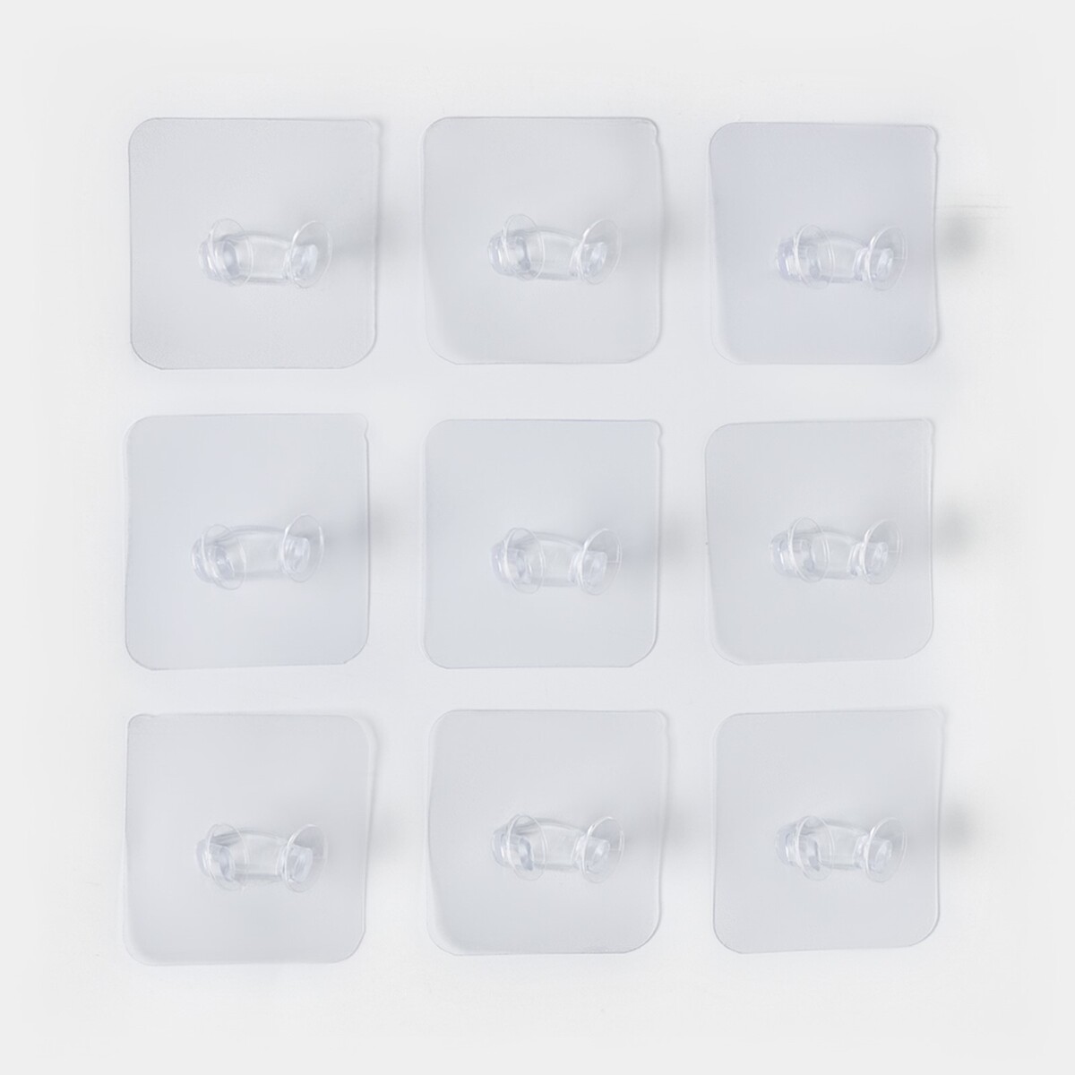 фото Крючки двойные самоклеящиеся для бритвы, вилки, полотенец, 5,6×5,6 см, 10 шт no brand