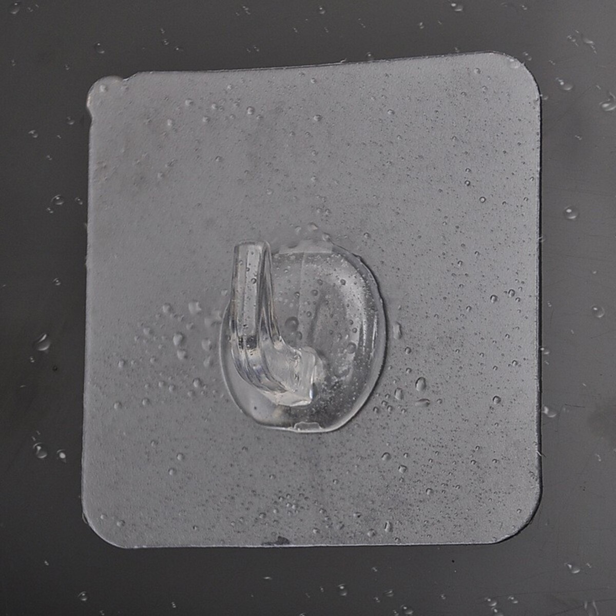 фото Крючки самоклеящиеся настенные прозрачные, 5,6×5,6 см, 10 шт no brand