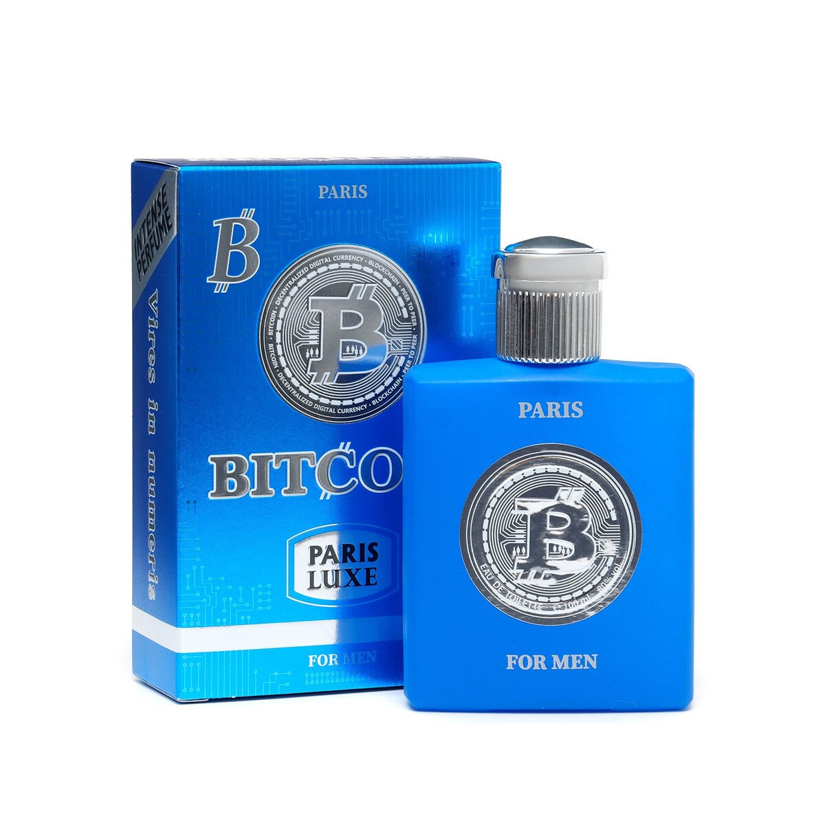 

Туалетная вода мужская bitcoin b intense perfume, 100 мл