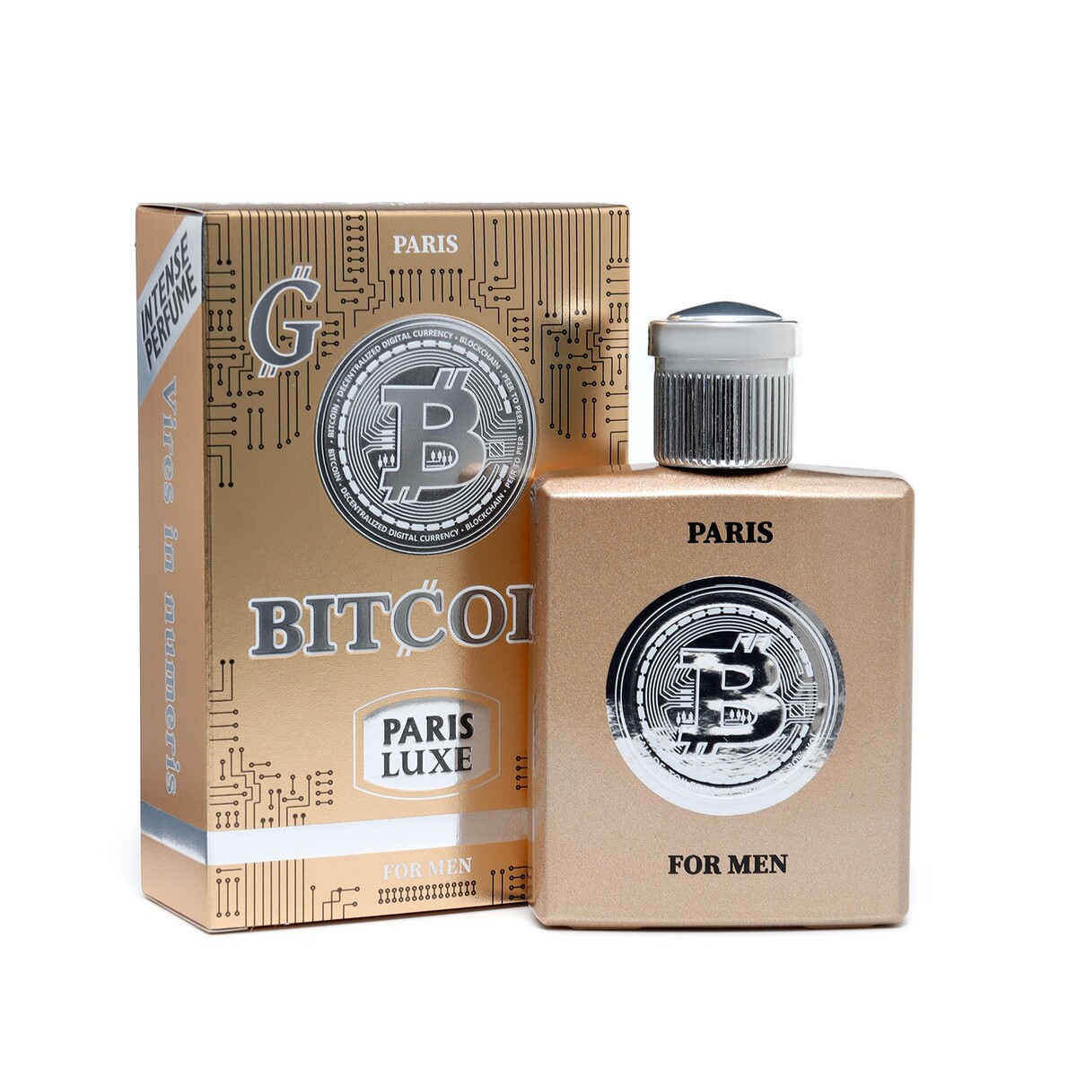 

Туалетная вода мужская bitcoin g intense perfume, 100 мл