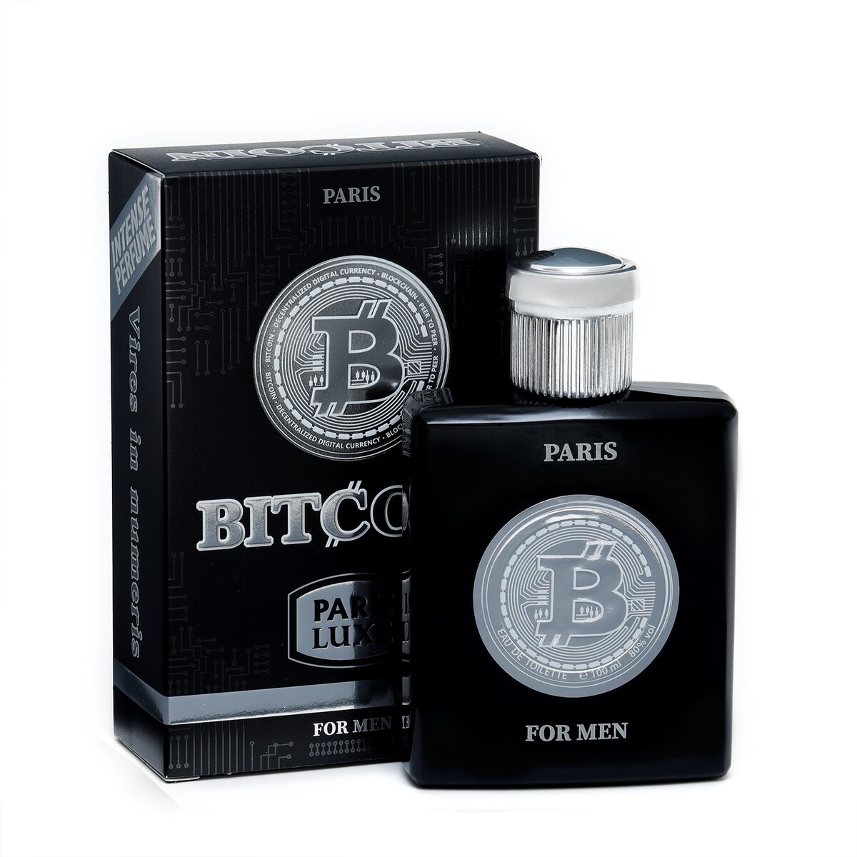 

Туалетная вода мужская bitcoin intense perfume, 100 мл