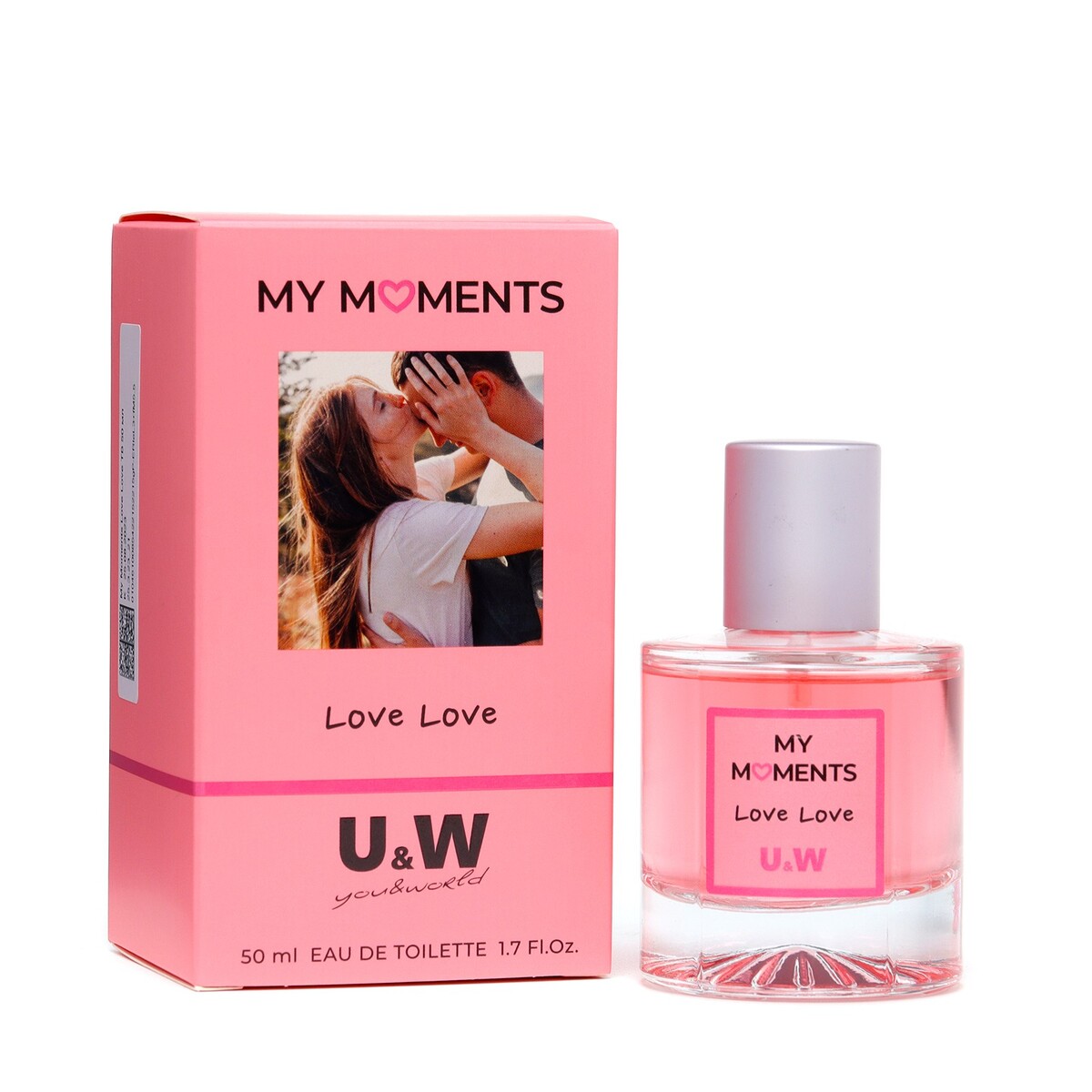 

Туалетная вода женская my moments love love, 50 мл, Розовый