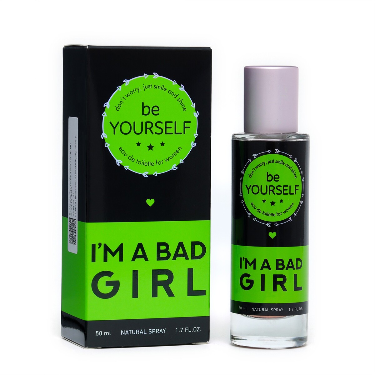 

Туалетная вода женская be yourself i'm a bad girl, 50 мл