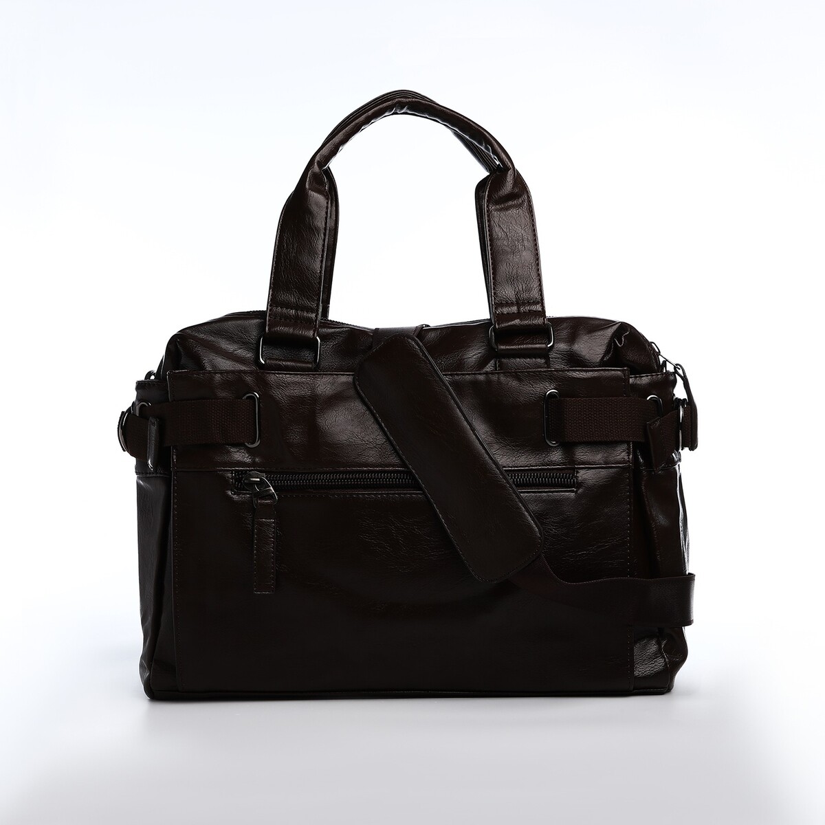 фото Сумка мужская, цвет коричневый no brand