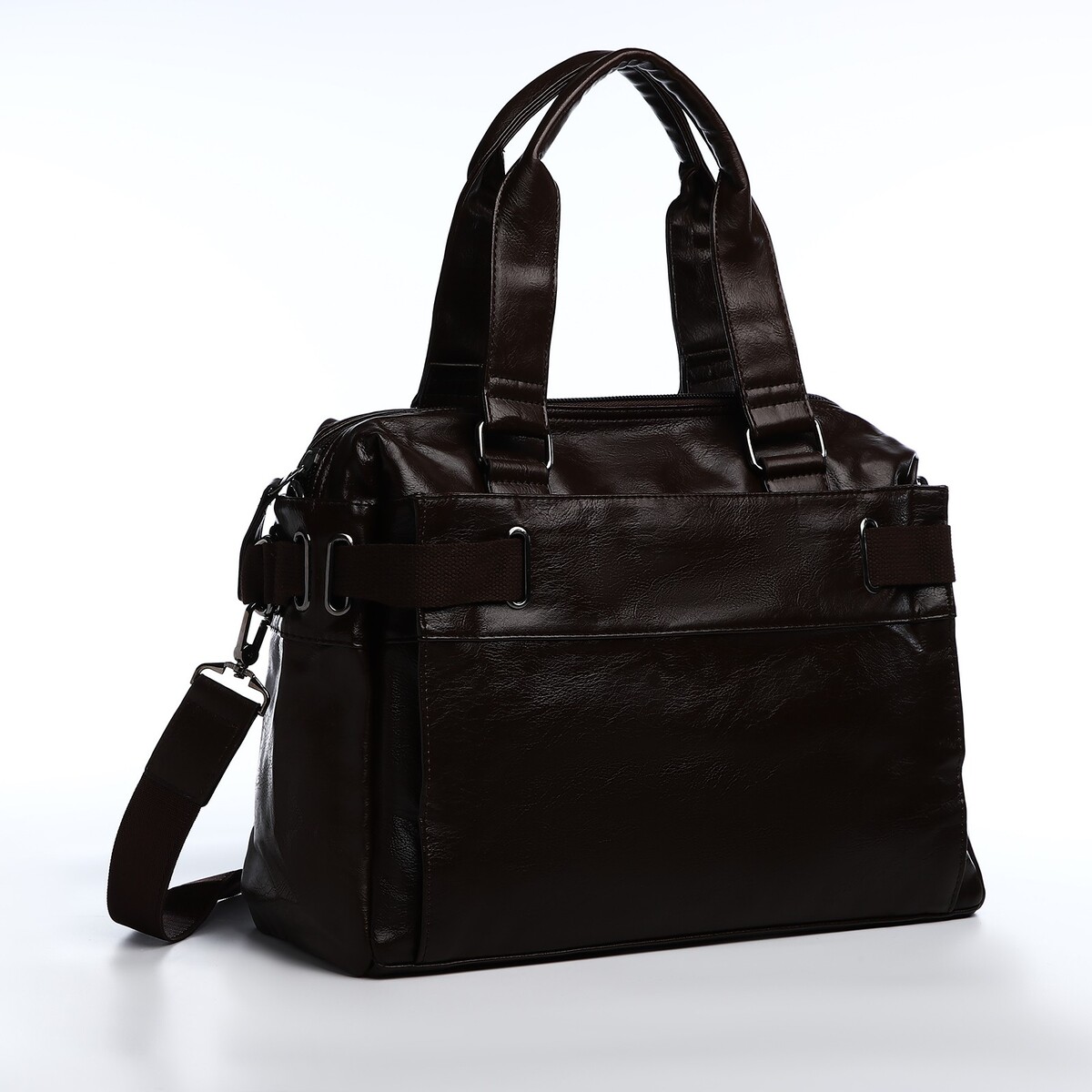 фото Сумка мужская, цвет коричневый no brand