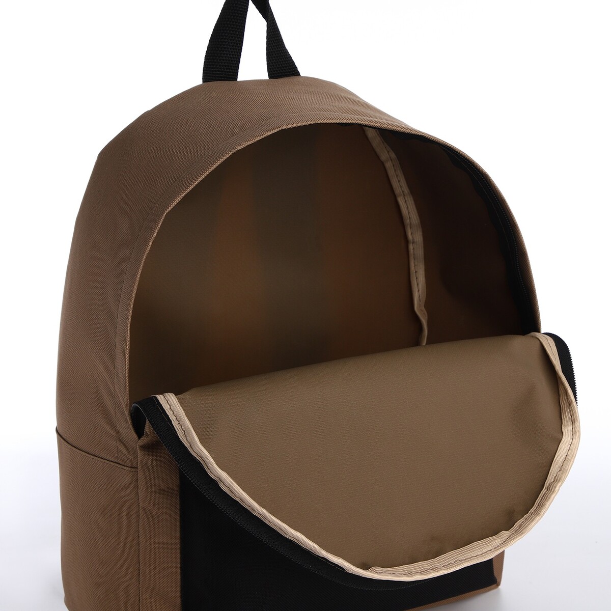 фото Спортивный рюкзак из текстиля на молнии textura, 20 литров, цвет бежевый/черный