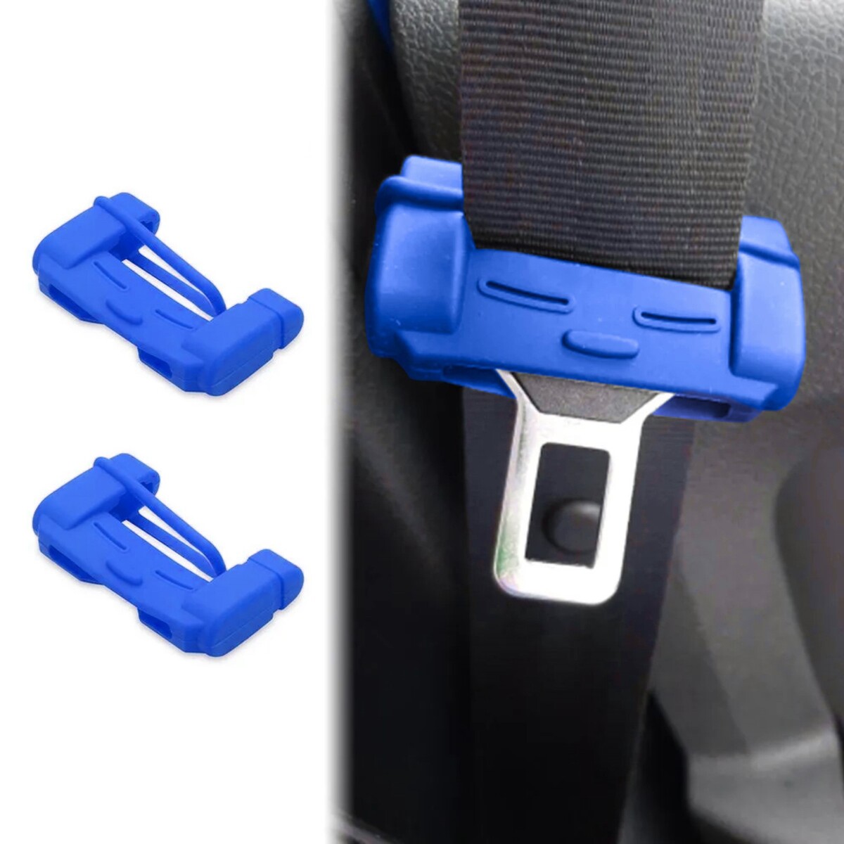 Чехол заглушки ремня безопасности, синий, набор 2 шт чехол для одежды доляна 60×137 см полиэтилен синий прозрачный