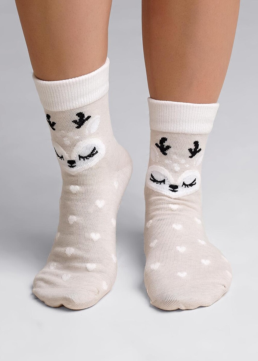 

Носки, Бежевый;меланж св.бежевый