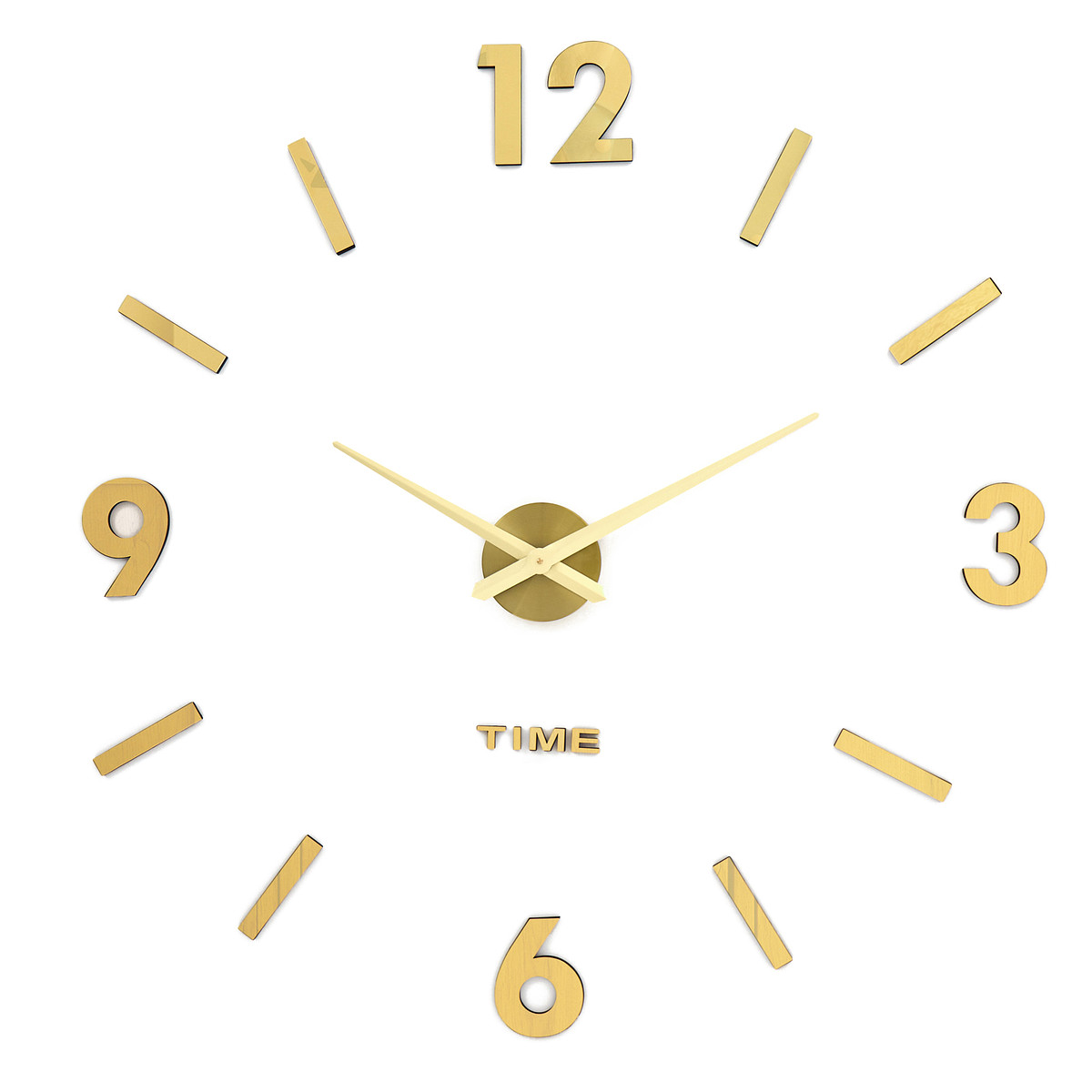 

Часы настенные интерьерные, 3d, Золотистый