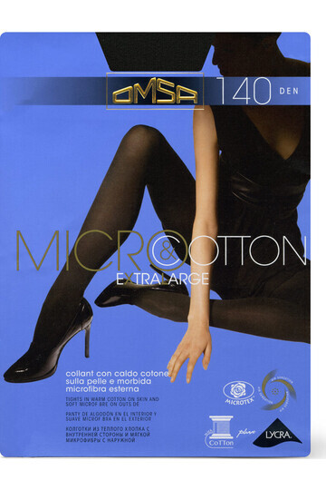 Колготки Oms Micro&Cotton 140 XL Nero