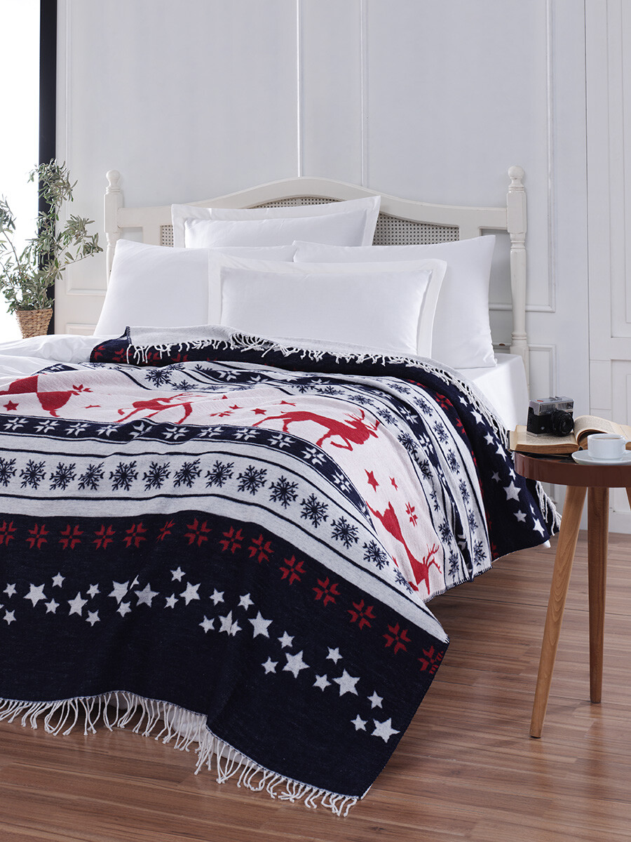 

Плед karna хлопок "baykal, Синий