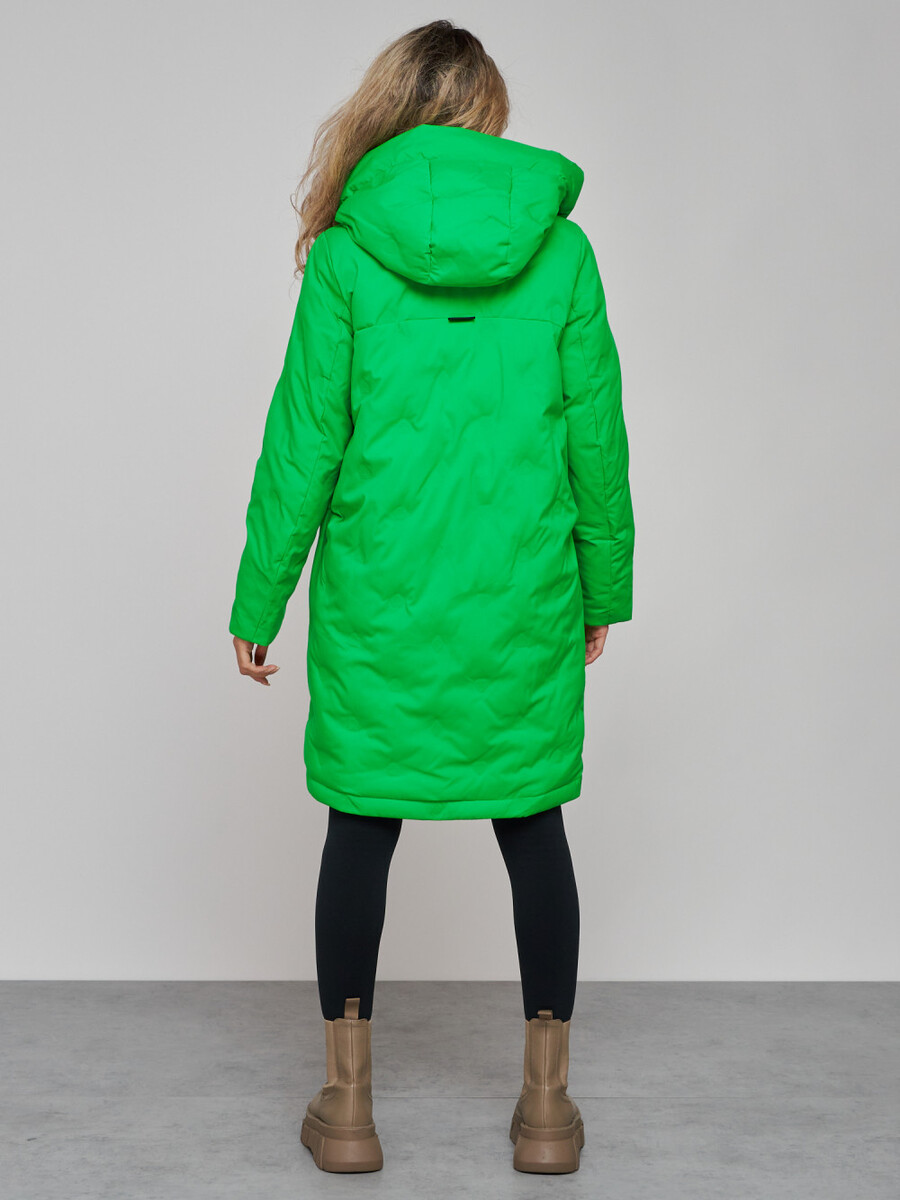 Пальто CHOI PIGEON, размер 44, цвет зеленый 06340312 однобортное - фото 4