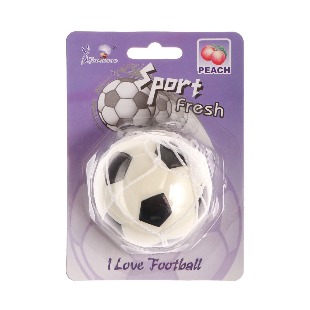 фото Ароматизатор подвесной, футбольный мяч, сочный персик no brand
