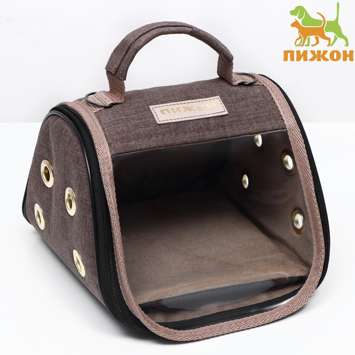 Сумка-переноска сумка переноска для животных оксфорд 36 х 17 х 25 см коричневая