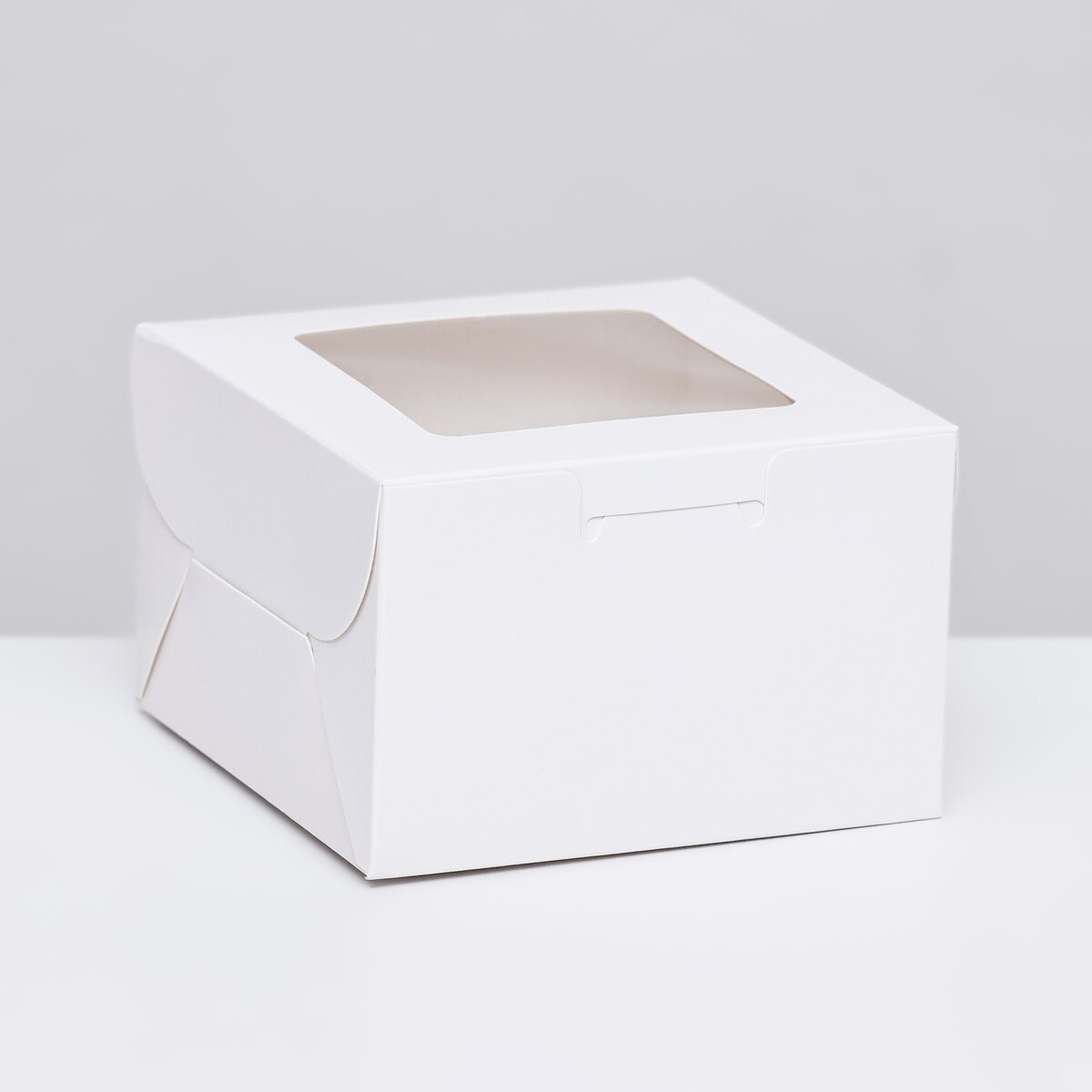 Коробка для десерта, белая, 10 х 10 х 6,5 см коробка для кондитерских изделий с pvc крышкой новогодняя пора 20 × 30 × 8 см