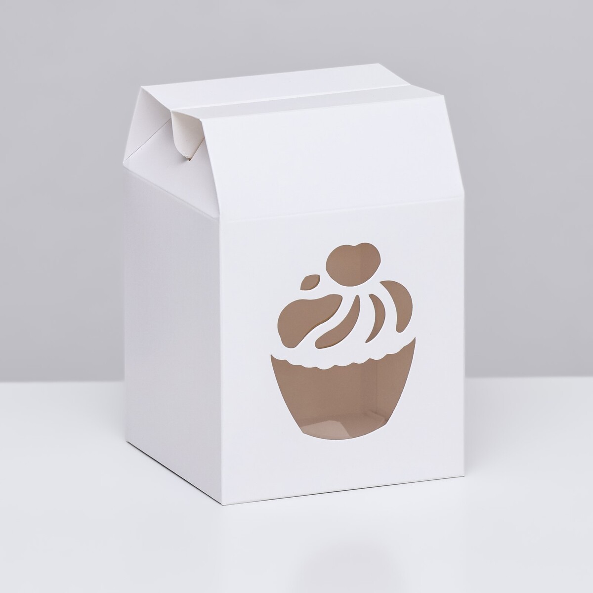 Коробка под десерты, белая, 15 х 10 х 10 см наклейка пластик с блёстками сладости и десерты микс 10х22 5 см