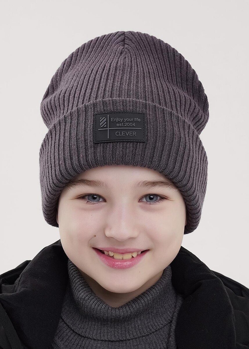 

Шапка, Серый;т.серый