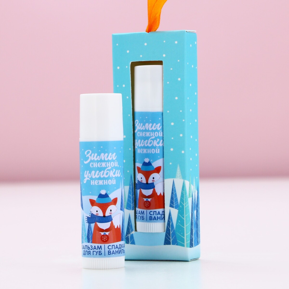 

Бальзам для губ в коробке, Белый