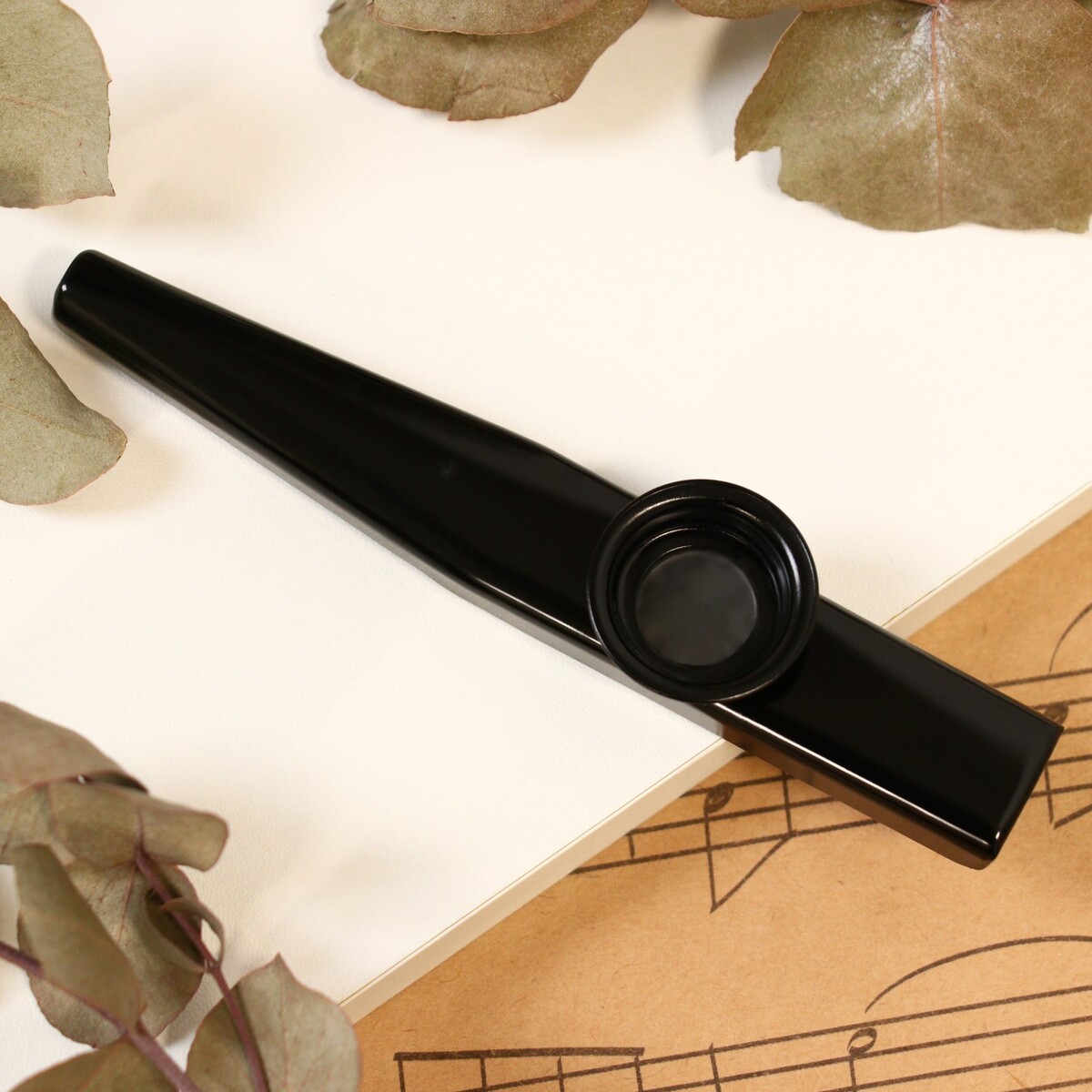 Музыкальный инструмент казу music life, черный музыкальный инструмент гуиро music life деревянный одноручный
