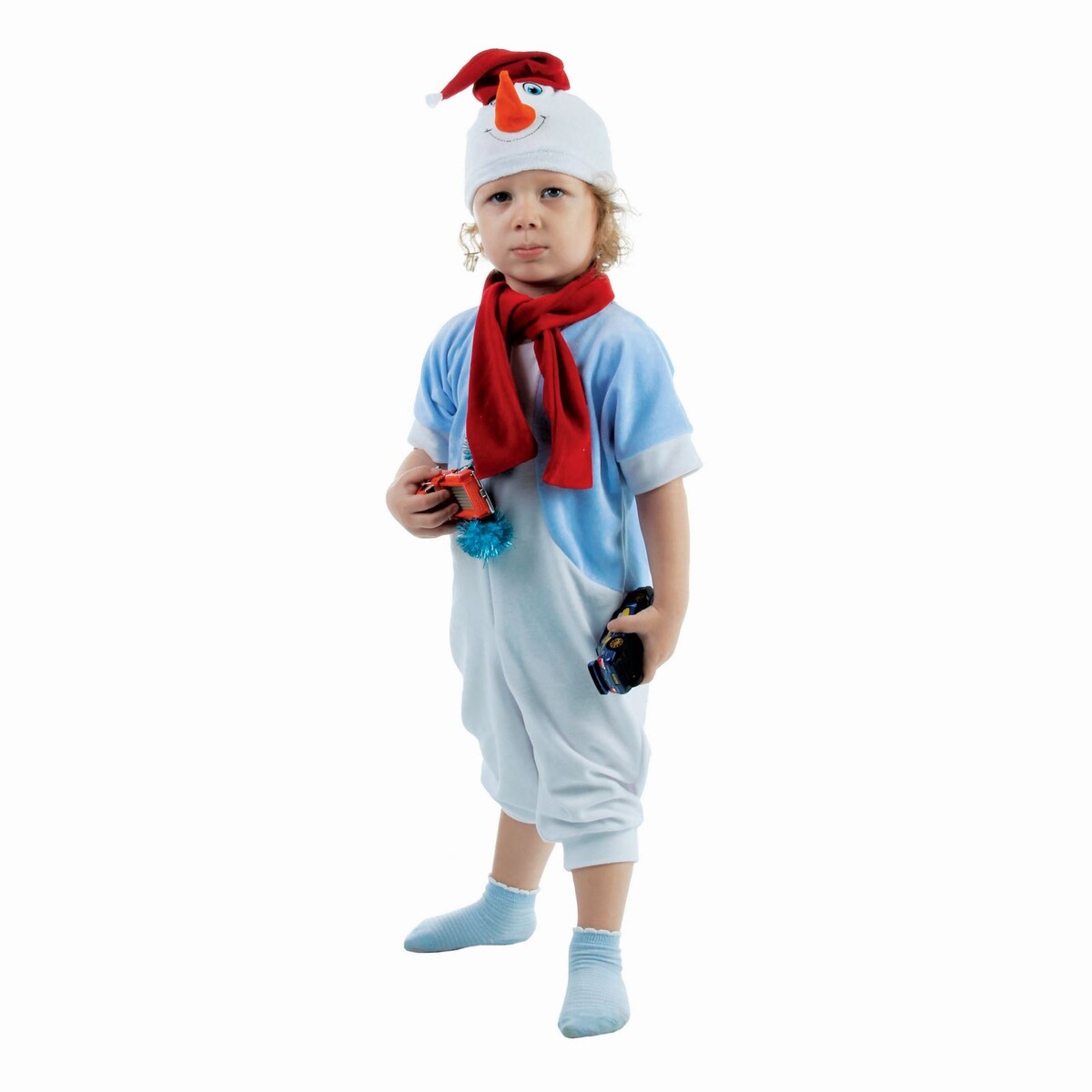 Детский карнавальный костюм карнавальный костюм детский вестифика снеговик белый 128