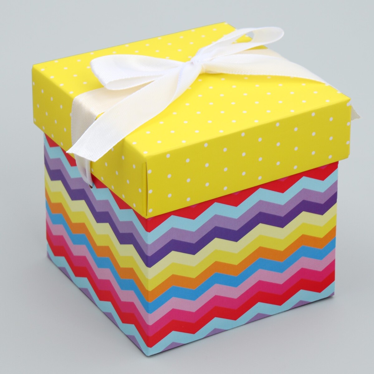 Коробка подарочная складная, упаковка, коробка для мелочей к 12 пластмасс 19 x 12 5 x 4 7 см желтый