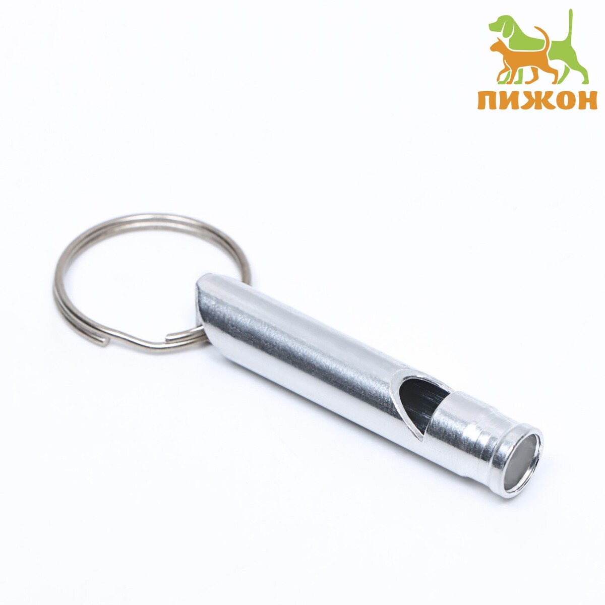 Свисток металлический малый для собак, 4,6 х 0,8 см, серебряный карабин металлический 50 × 45 мм 38 × 3 мм 10 шт серебряный