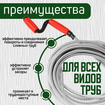 Трос сантехнический zein engr, оцинкован