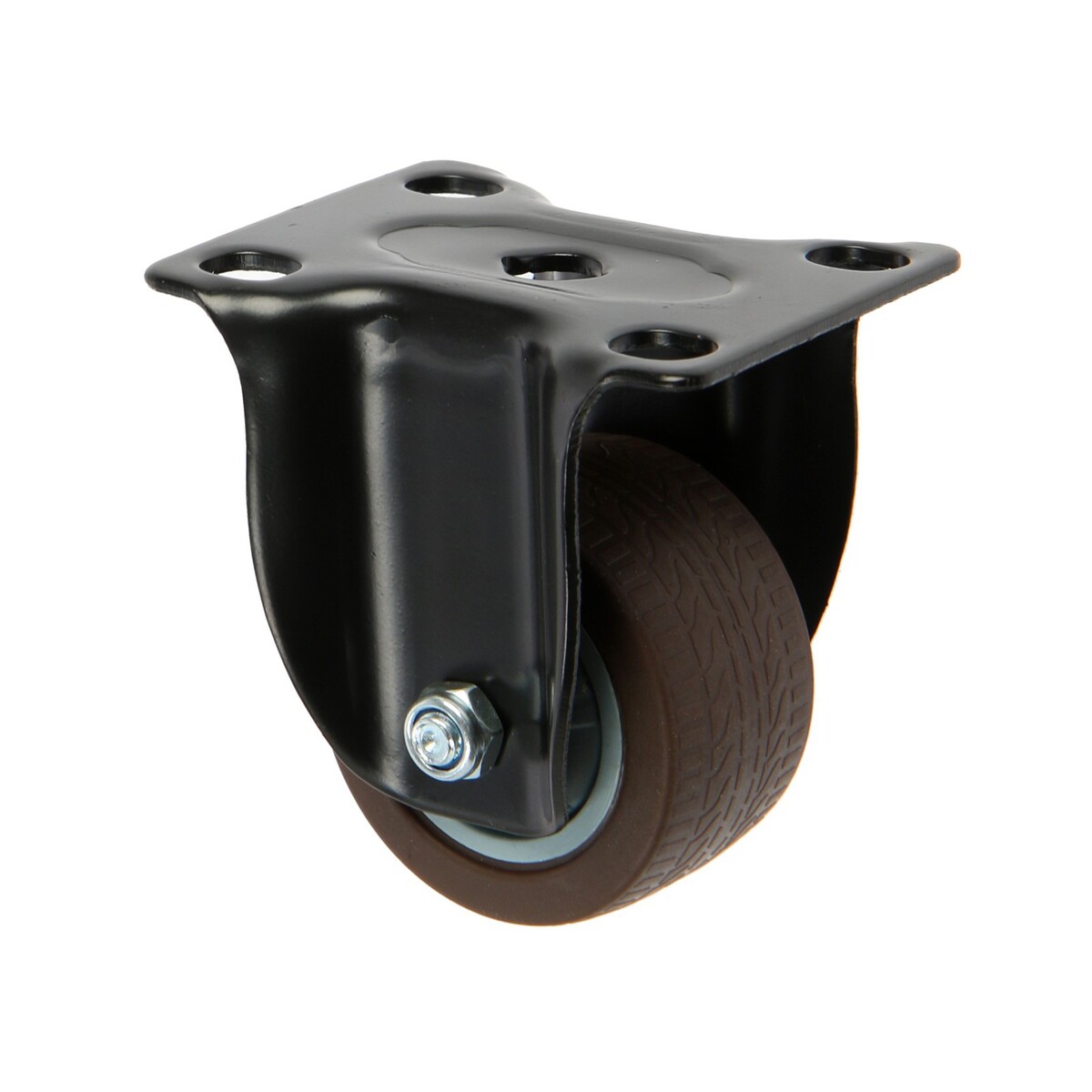 Колесо мебельное cappio d=50, покрытие tpr колесо мебельное d 75 мм с футоркой с фиксатором серое