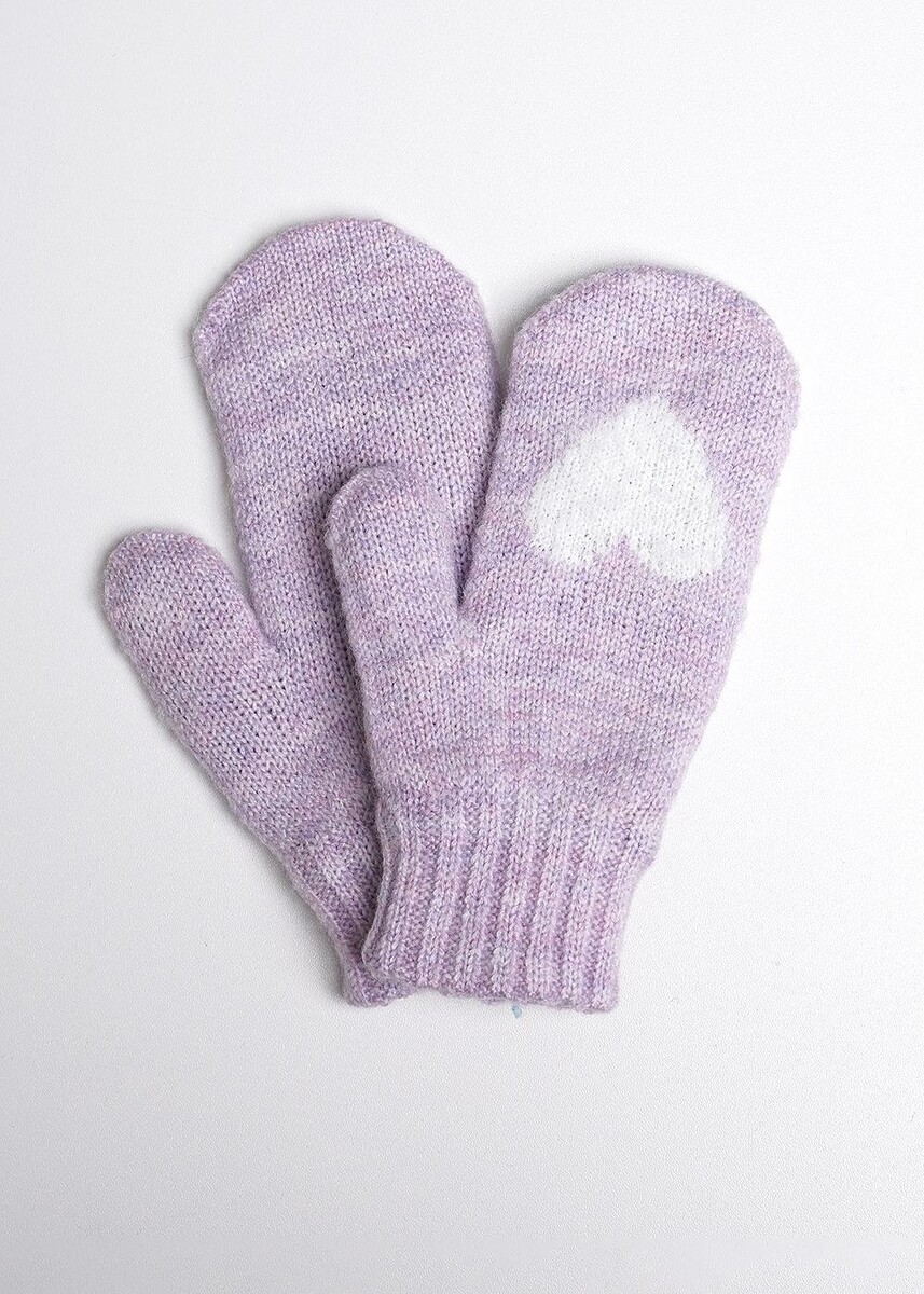 Перчатки варежки CLEVER, размер 13, цвет фиолетовый 06490055 - фото 1