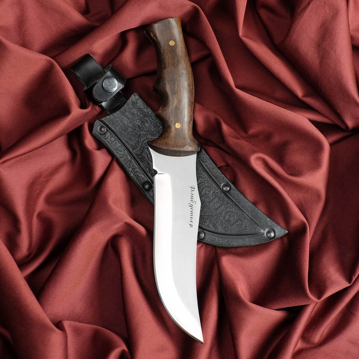 Нож кавказский, разделочный Сердце Кизляра, цвет серебристый 06490541 - фото 6