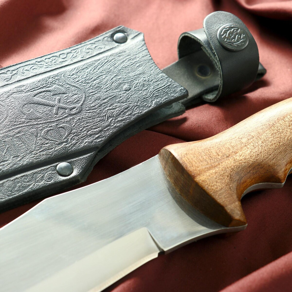 Нож кавказский, разделочный Сердце Кизляра, цвет серебристый 06490541 - фото 2
