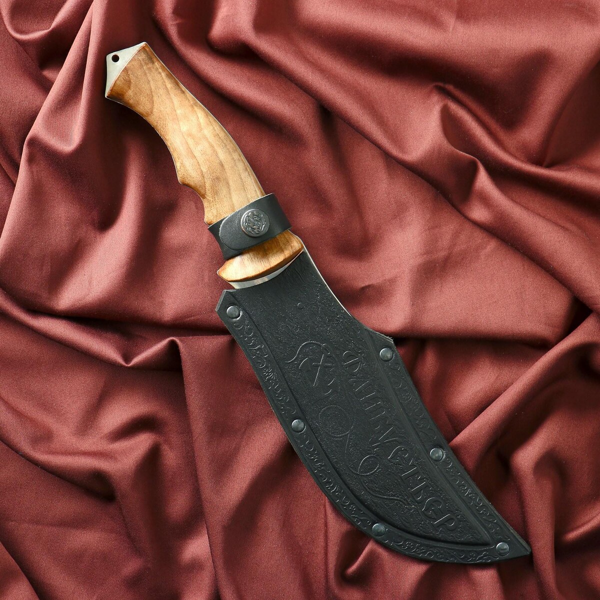 Нож кавказский, разделочный Сердце Кизляра, цвет серебристый 06490541 - фото 5
