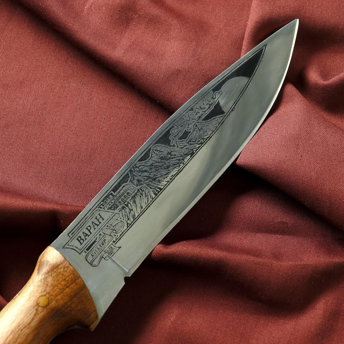 Нож кавказский, туристический Сердце Кизляра, цвет серебристый 06490543 - фото 2