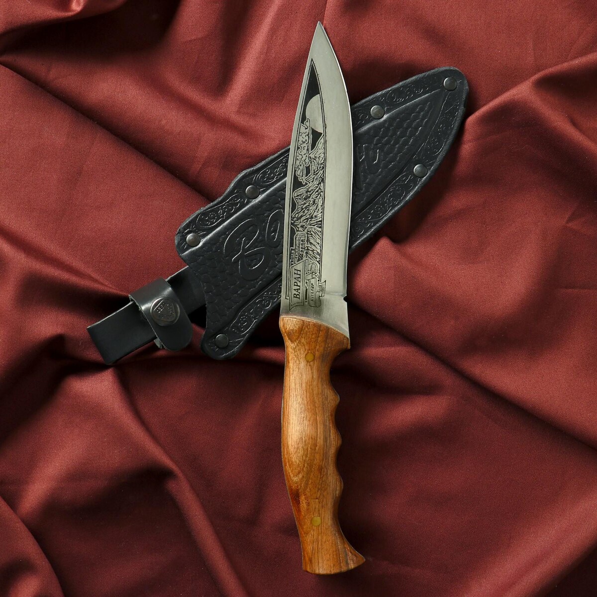 Нож кавказский, туристический Сердце Кизляра, цвет серебристый 06490543 - фото 1