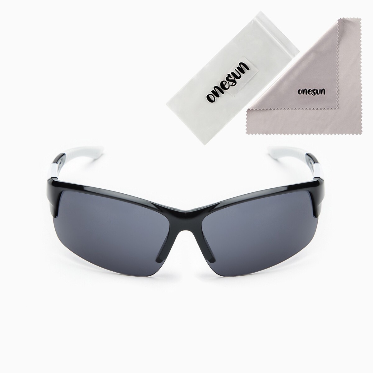 Очки солнцезащитные спортивные очки солнцезащитные uv400 дужка 14 1 см ширина 12 1 см линза 5 2 х 5 см синие